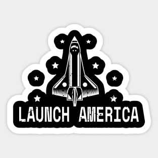 Launch America Sticker